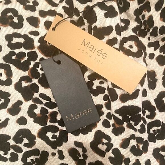 NWT Maree Pour Toi Animal Print Long Sleeve Crew Neck Sweater Size 16/18 - Picture 6 of 9